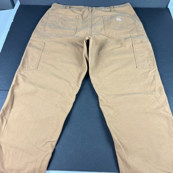 Carhartt Jeans 38x30 Brown Faded Dungaree Fit Carpenter Workwear Denim Tag 38x30 - Picture 10 of 16